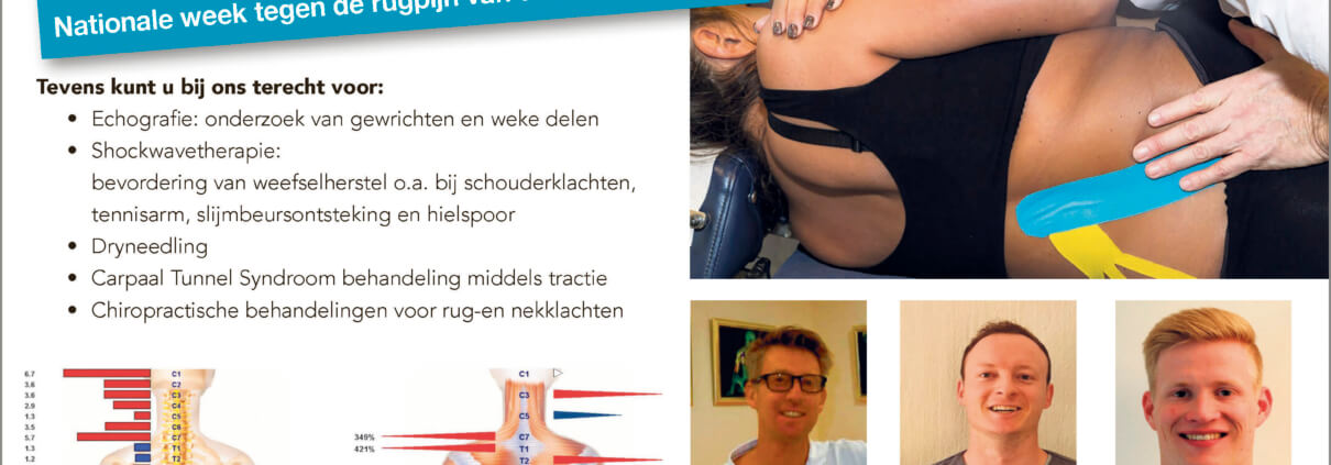 Gratis nek- en rugscan - Chiropractie Praktijk Vividus - Vividus centrum voor gezondheid, van Millenstraat 8 5913 VL Venlo