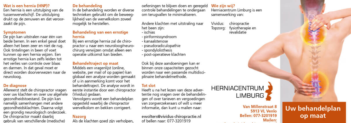 Nieuw: Herniacentrum Limburg